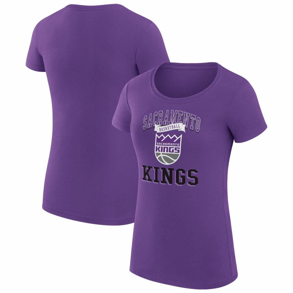 Sacramento Kings G-III 4Her by Carl Banks Women's Super-Slim Fit Lightweight Team Logo T-Shirt Purple - NBA