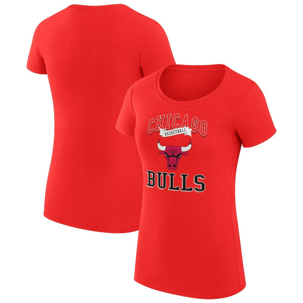 Chicago Bulls G-III 4Her by Carl Banks Women's Super-Slim Fit Lightweight Team Logo T-Shirt Red - NBA