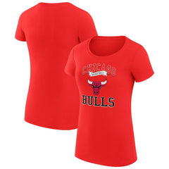 Chicago Bulls G-III 4Her by Carl Banks Women's Super-Slim Fit Lightweight Team Logo T-Shirt Red - NBA