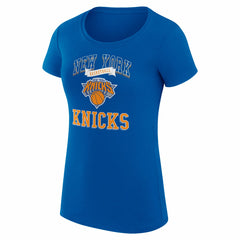 New York Knicks G-III 4Her by Carl Banks Women's Super-Slim Fit Lightweight Team Logo T-Shirt Blue - NBA