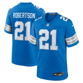 Amik Robertson Detroit Lions Game Jersey Blue | Nike for Sale