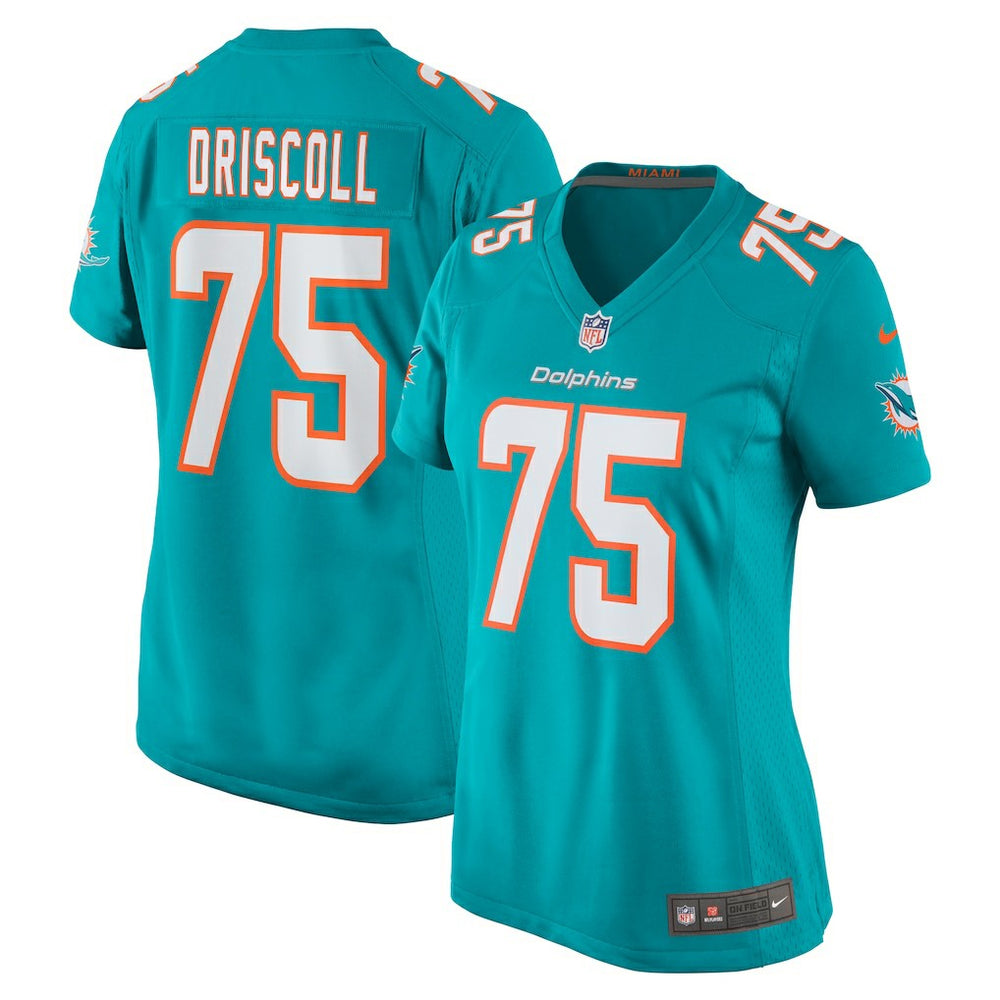 Jack Driscoll Miami Dolphins Women's Team Game Jersey Aqua | Nike for Sale