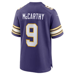 J.J. McCarthy Minnesota Vikings 2nd Alternate Player Game Jersey Purple | Nike for Sale