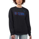 Houston Texans G-III 4Her by Carl Banks Women's H-Town Fleece Pullover Sweatshirt Black | NFL