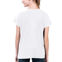 Houston Texans G-III 4Her by Carl Banks Women's Super-Slim Fit Lightweight H-Town V-Neck T-Shirt White | NFL