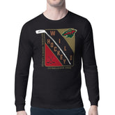 Minnesota Wild Starter Shield Long Sleeve Graphic T-Shirt - Black - NHL