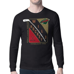 Minnesota Wild Starter Shield Long Sleeve Graphic T-Shirt - Black - NHL