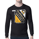 Pittsburgh Penguins Starter Shield Long Sleeve Graphic T-Shirt - Black - NHL