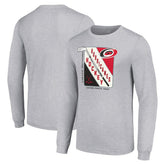Carolina Hurricanes Starter Shield Long Sleeve Graphic T-Shirt - Heather Gray - NHL