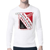 Detroit Red Wings Starter Shield Long Sleeve Graphic T-Shirt - White - NHL
