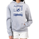 Tampa Bay Lightning G-III 4Her by Carl Banks Women's Collage Team Graphic Tri-Blend Fleece Pullover Hoodie - Heather Gray - NHL