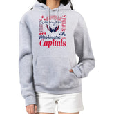 Washington Capitals G-III 4Her by Carl Banks Women's Collage Team Graphic Fleece Pullover Hoodie - Heather Gray - NHL