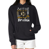 Boston Bruins G-III 4Her by Carl Banks Women's Collage Team Graphic Tri-Blend Fleece Pullover Hoodie - Black - NHL