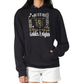 Vegas Golden Knights G-III 4Her by Carl Banks Women's Collage Team Graphic Tri-Blend Fleece Pullover Hoodie - Black - NHL