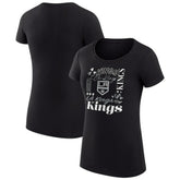 Los Angeles Kings G-III 4Her by Carl Banks Women's Super-Slim Fit Lightweight Collage Team Graphic T-Shirt - Black - NHL