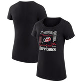Carolina Hurricanes G-III 4Her by Carl Banks Women's Super-Slim Fit Lightweight Collage Team Graphic T-Shirt - Black - NHL