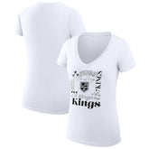 Los Angeles Kings G-III 4Her by Carl Banks Women's Super-Slim Fit Lightweight Collage Team Graphic T-Shirt - White - NHL