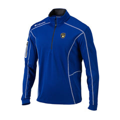 Milwaukee Brewers Columbia Cooperstown Collection Omni-Wick Shotgun Quarter-Zip Top - MLB