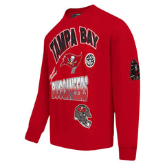 Tampa Bay Buccaneers Pro Standard Turn It Up Drop Shoulder Pullover Sweatshirt Red | NFL