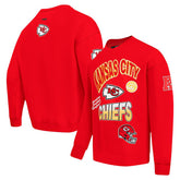 Kansas City Chiefs Pro Standard Turn It Up Drop Shoulder Pullover Sweatshirt Red | NFL