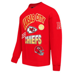 Kansas City Chiefs Pro Standard Turn It Up Drop Shoulder Pullover Sweatshirt Red | NFL