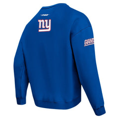 New York Giants Pro Standard Turn It Up Drop Shoulder Pullover Sweatshirt Royal | NFL