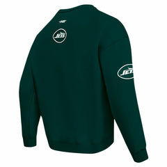 New York Jets Pro Standard Turn It Up Drop Shoulder Pullover Sweatshirt Green | NFL
