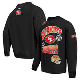 San Francisco 49ers Pro Standard Turn It Up Drop Shoulder Pullover Sweatshirt Black | NFL