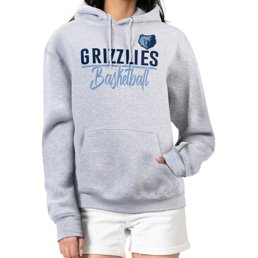 Memphis Grizzlies G-III 4Her by Carl Banks Women's Graphics Fleece Pullover Hoodie Heather Gray - NBA