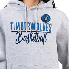 Minnesota Timberwolves G-III 4Her by Carl Banks Women's Graphics Fleece Pullover Hoodie Heather Gray - NBA