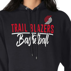 Portland Trail Blazers G-III 4Her by Carl Banks Women's Graphics Fleece Pullover Hoodie Black - NBA