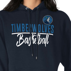 Minnesota Timberwolves G-III 4Her by Carl Banks Women's Graphics Fleece Pullover Hoodie Navy - NBA