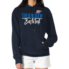 Oklahoma City Thunder G-III 4Her by Carl Banks Women's Graphics Fleece Pullover Hoodie Navy - NBA