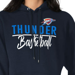 Oklahoma City Thunder G-III 4Her by Carl Banks Women's Graphics Fleece Pullover Hoodie Navy - NBA