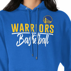 Golden State Warriors G-III 4Her by Carl Banks Women's Graphics Fleece Pullover Hoodie Royal - NBA
