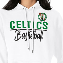 Boston Celtics G-III 4Her by Carl Banks Women's Graphics Fleece Pullover Hoodie White - NBA