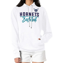 Charlotte Hornets G-III 4Her by Carl Banks Women's Graphics Fleece Pullover Hoodie White - NBA