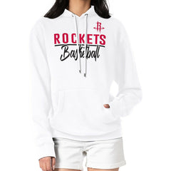 Houston Rockets G-III 4Her by Carl Banks Women's Graphics Fleece Pullover Hoodie White - NBA