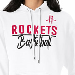 Houston Rockets G-III 4Her by Carl Banks Women's Graphics Fleece Pullover Hoodie White - NBA