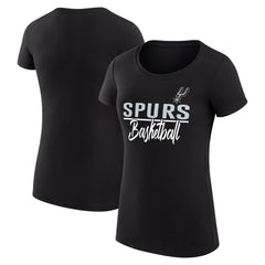 San Antonio Spurs G-III 4Her by Carl Banks Women's Super-Slim Fit Lightweight Team Sport V-Neck T-Shirt Black - NBA