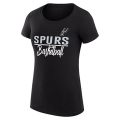 San Antonio Spurs G-III 4Her by Carl Banks Women's Super-Slim Fit Lightweight Team Sport V-Neck T-Shirt Black - NBA
