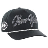 New York Jets '47 Overhand Speckle Hitch Adjustable Hat Black | 47 brand