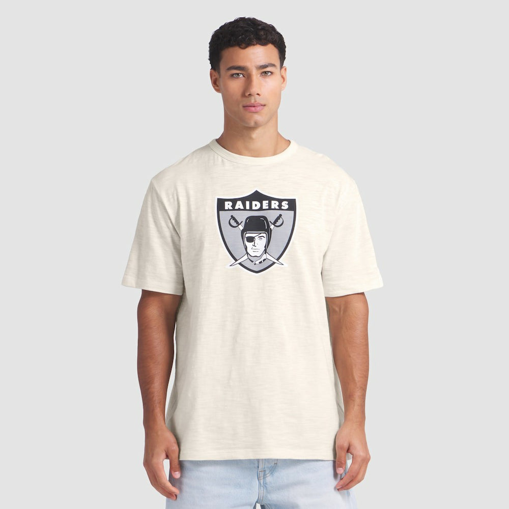 Las Vegas Raiders Slub T-Shirt Cream | Fanatics