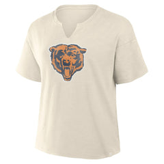 Chicago Bears Women's Trick Play Slub Boxy T-Shirt Cream | Fanatics