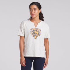 Chicago Bears Women's Trick Play Slub Boxy T-Shirt Cream | Fanatics