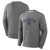 New York Giants Loop Terry Pullover Sweatshirt Heather Gray | Fanatics