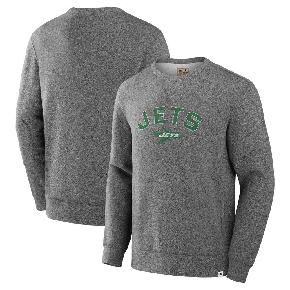 New York Jets Loop Terry Pullover Sweatshirt Heather Gray | Fanatics