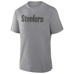 Pittsburgh Steelers Pass Rush Tri-Blend T-Shirt Heather Gray | Fanatics