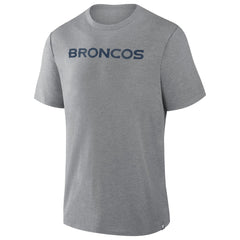 Denver Broncos Pass Rush Tri-Blend T-Shirt Heather Gray | Fanatics