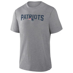 New England Patriots Pass Rush Tri-Blend T-Shirt Heather Gray | Fanatics